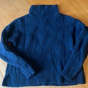 J.Crew Collection cashmere cable mock neck